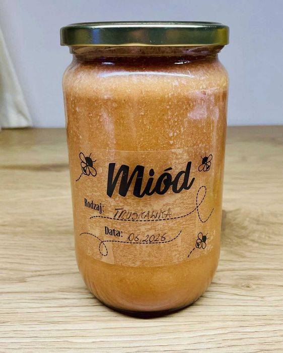 Miód z dodatkami - Truskawka 950g DUZY SŁOIK