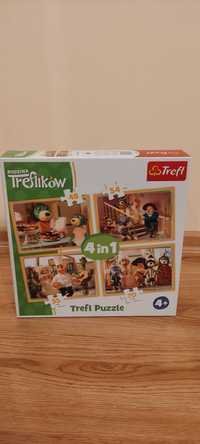 Puzzle Trefliki 4 w 1 dla dzieci