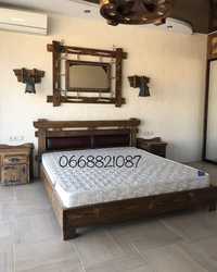 Дерев'яні ліжка/ кроваті з натуральногодерева смереки від виробника