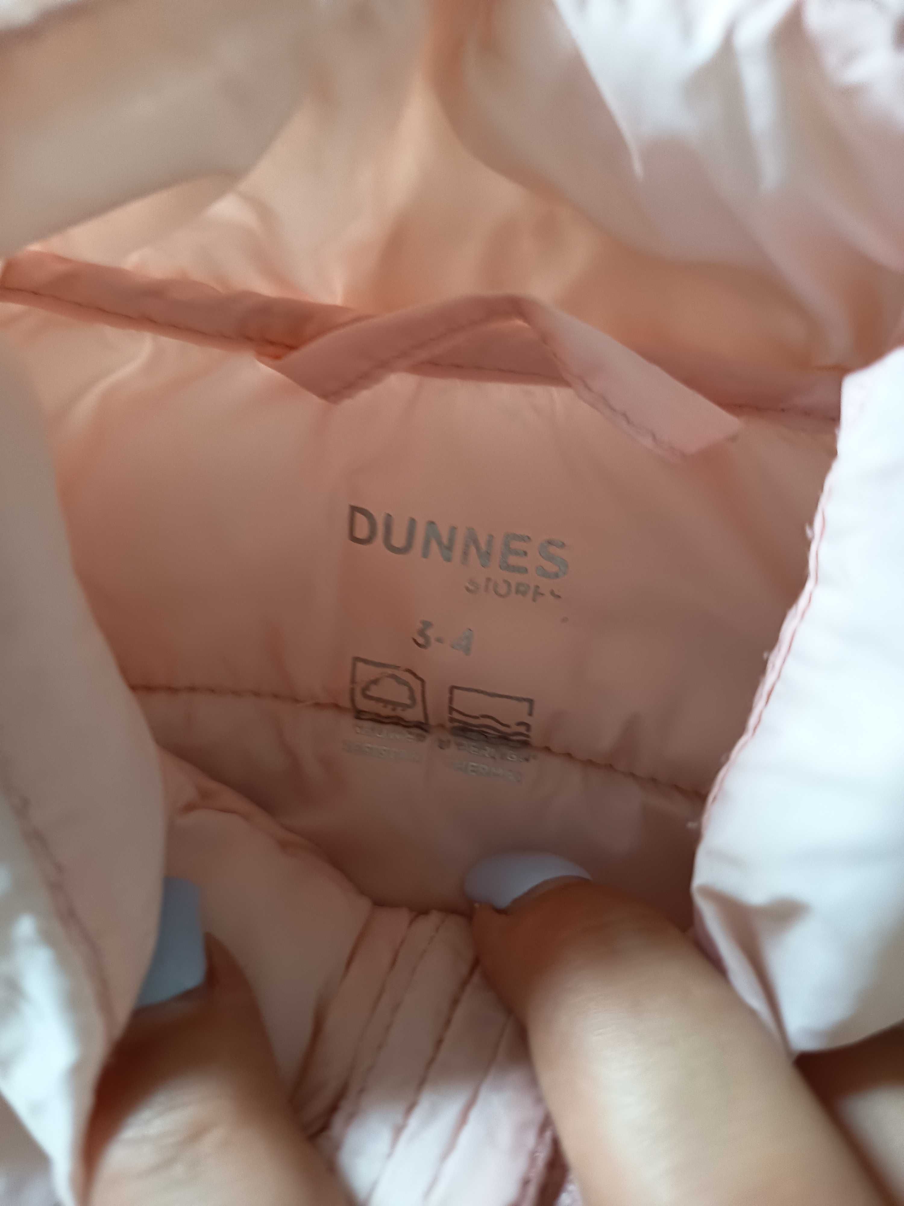 Dunnes Stores kamizelka puchowa pudrowy róż 104 cm 3-4 lata