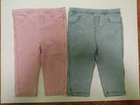 ZARA r.104 leginsy ¾ spodenki jeansowe 2szt.