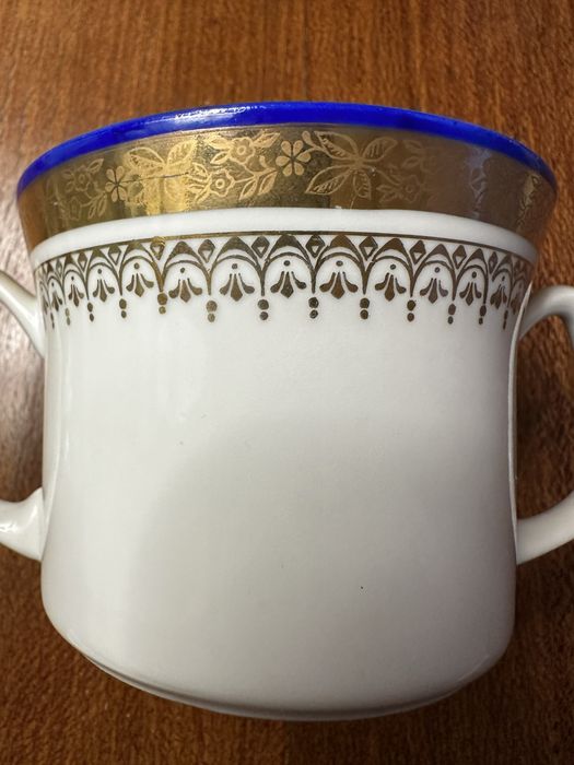 Bulionówki Woclawek kobalt + złoto