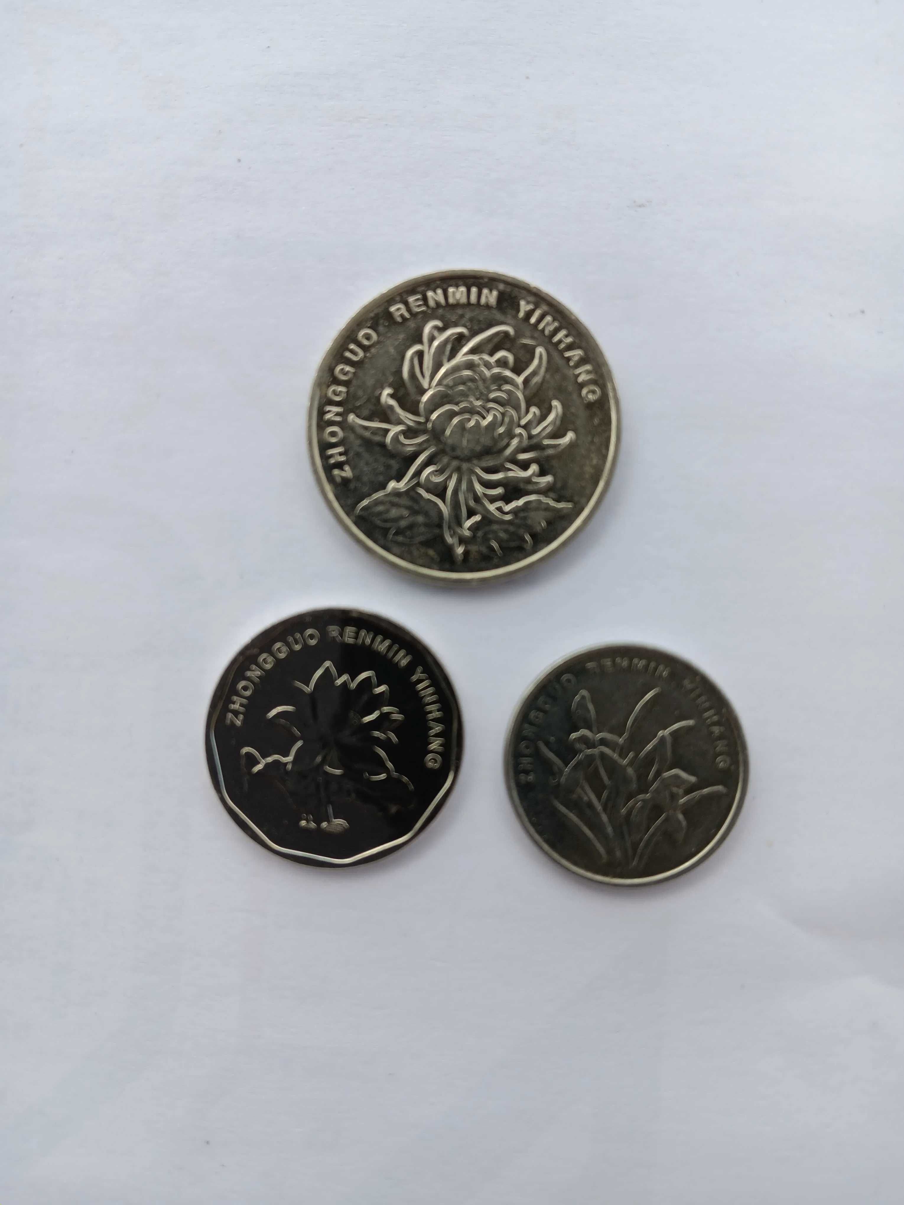 Lote 3 moedas - CHINA - UNC