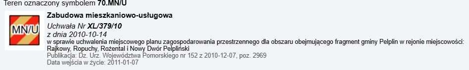 Sprzedam działkę budowlaną 1313m2 MPZP