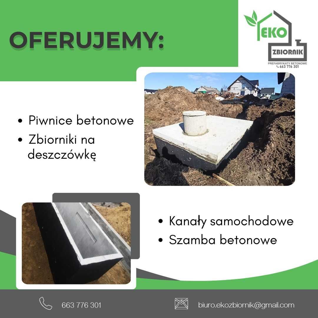 Szambo Betonowe 10m3 i inne Zbiorniki na Deszczówkę, Szamba, Zbiornik