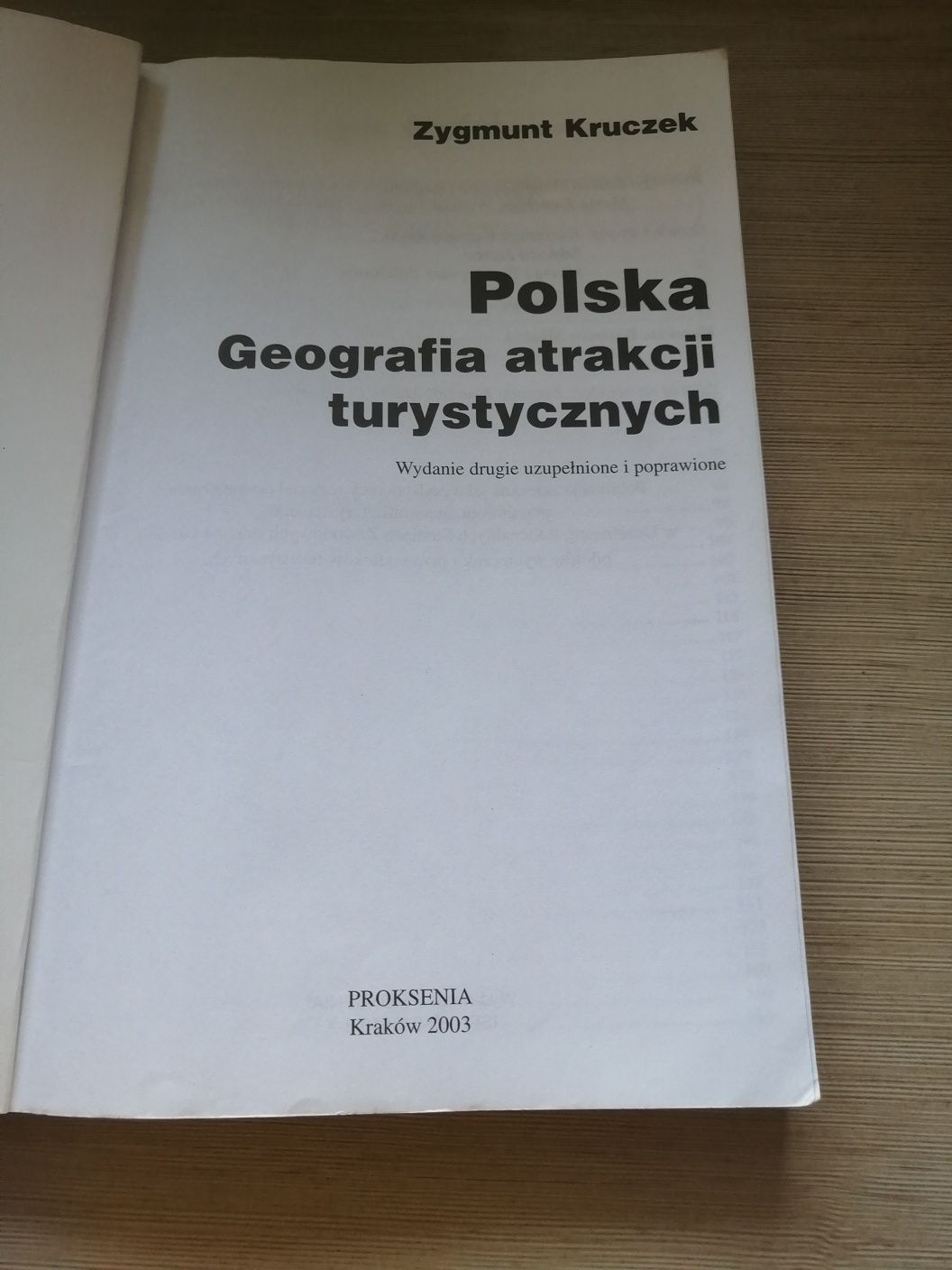 Polska Geografia atrakcji turystycznych Zygmunt Kruczek Proksenia