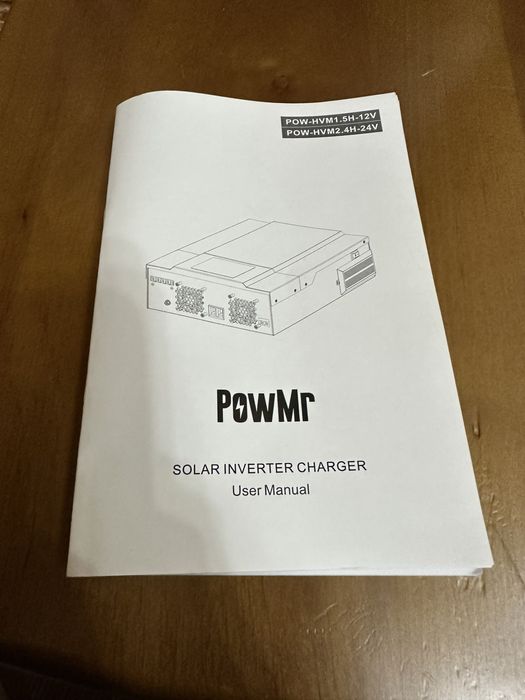 Гібридний інвертор із зарядним пристроєм Pow-HWM 1.5 kW- 12V