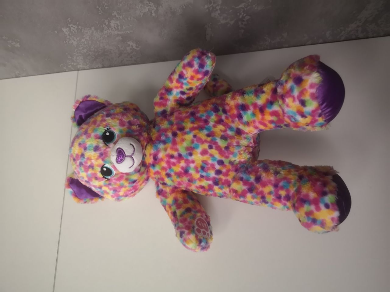 Мягкая игрушка разноцветный мишка медведь build a bear bub