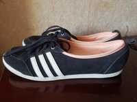 Кроссовки Adidas Neo (40р 26см)Original,замша, состояние новых