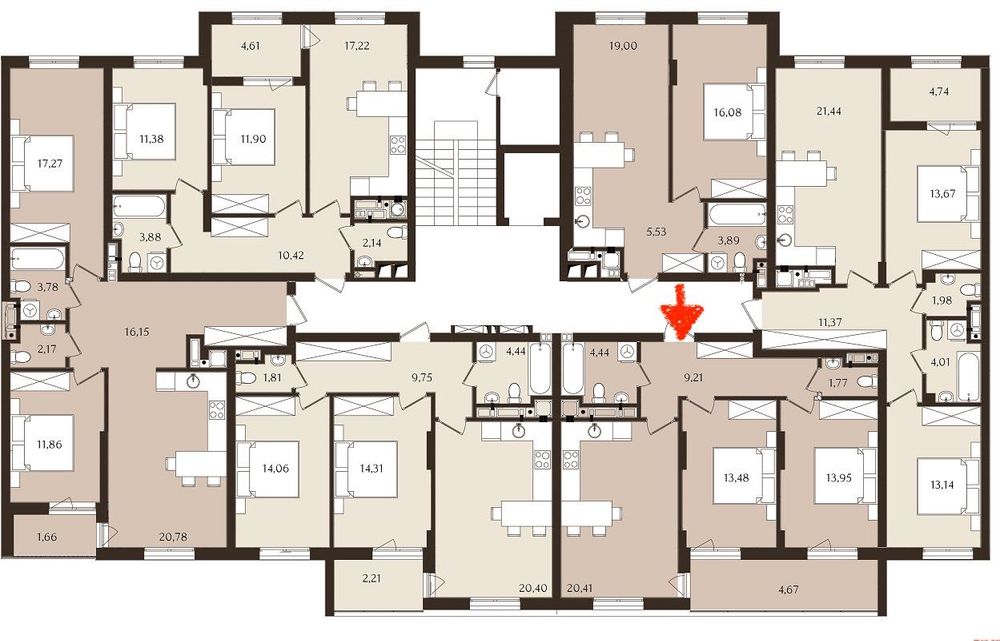 Продаж 2-кімнатної квартири, вул. Зелена, ЖК Infinity Park (65.4 м2)