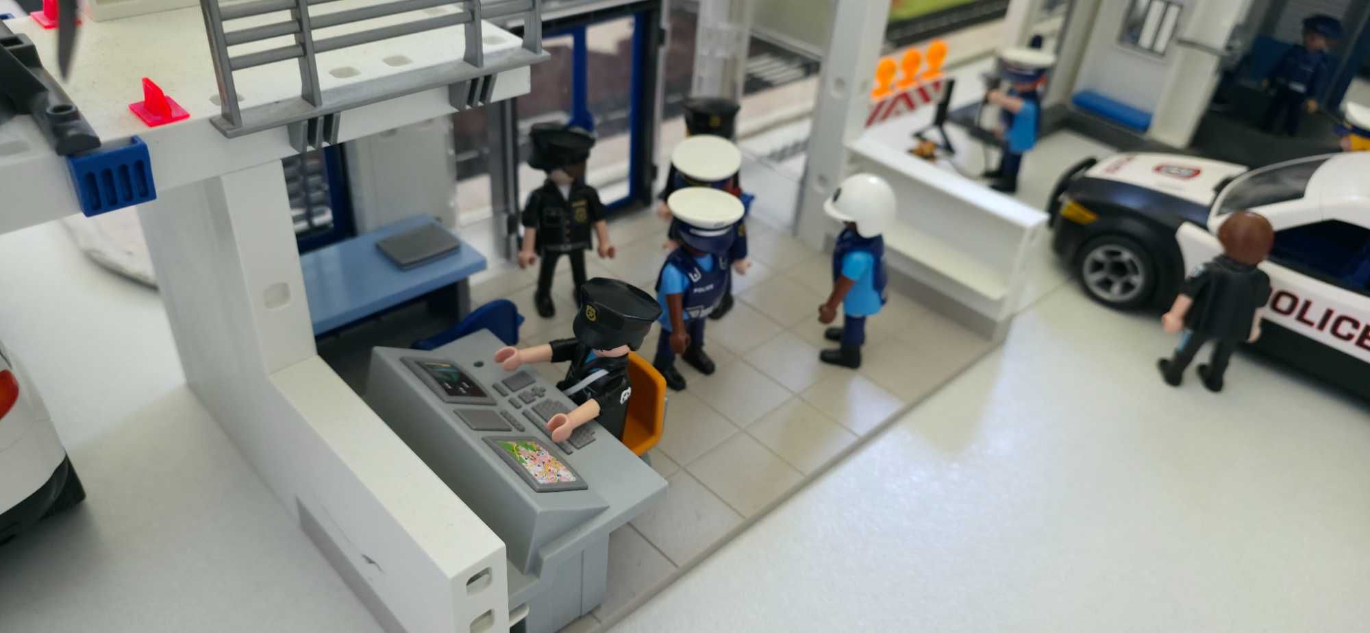 PLAYMOBIL 2 ZESTAWY Komisariat Policji z Więzieniem Posterunek Policji