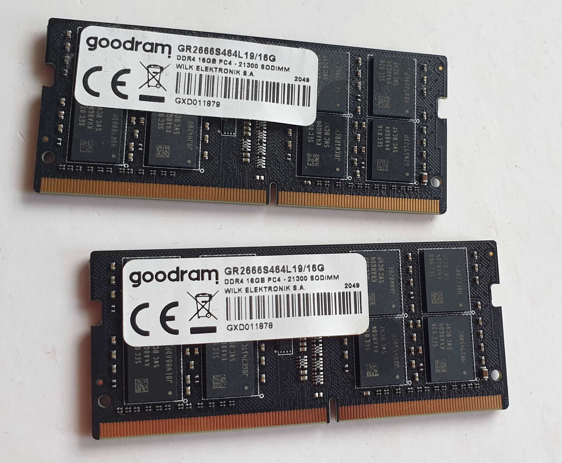 32.GB ram DDR4 do laptopa pc aio GR2666S464L19/16 pc4 kość pamięć16 x2
