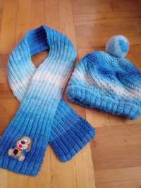 Zimowy zestaw dla chłopca czapka oraz szalik