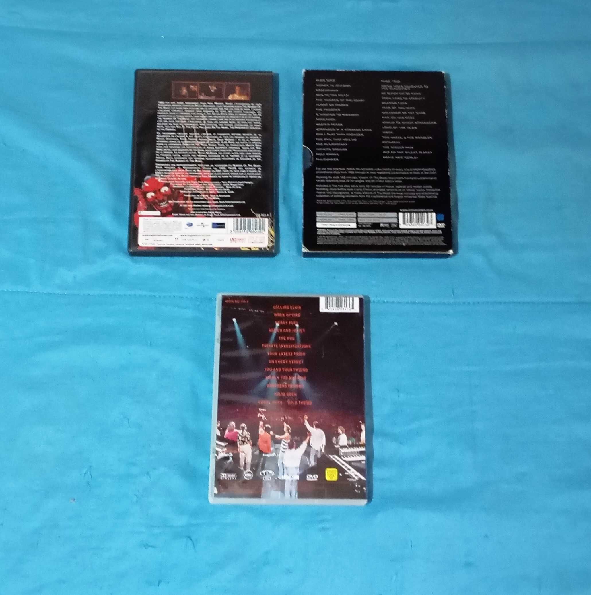 4 DVDs (Iron Maiden - 2, Dire Straits e Eric Clapton)