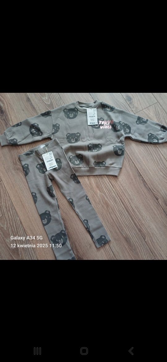 Komplet dresowy Zara rozm. 110