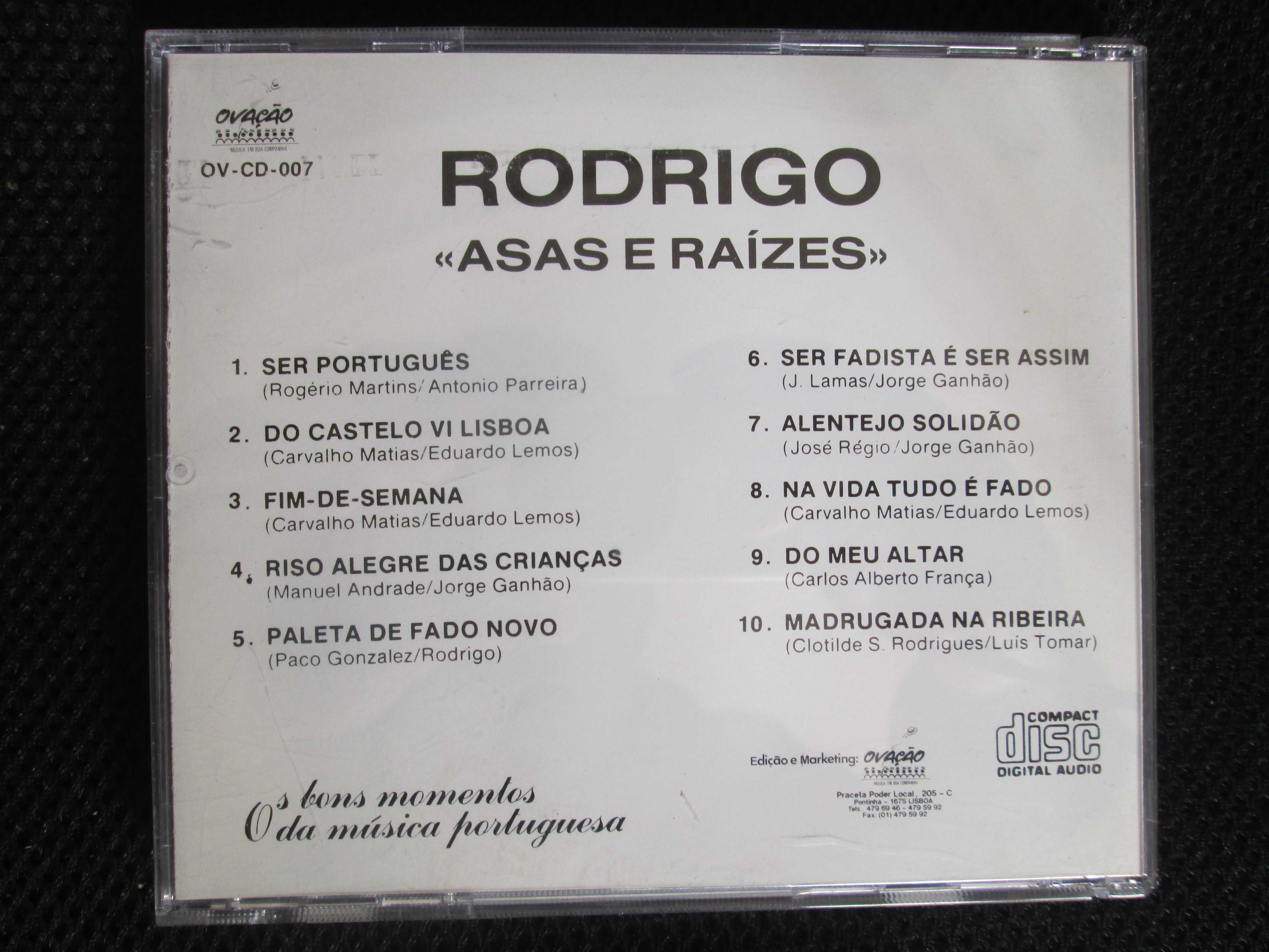 CD Rodrigo - Asas e Raízes, como novo, raro