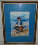 Aguarela com 53 x 41 cm