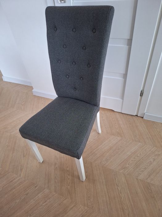 Krzesła szare 8 szt