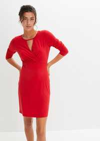 B.P.C sukienka czerwona z dżerseju 40/42.