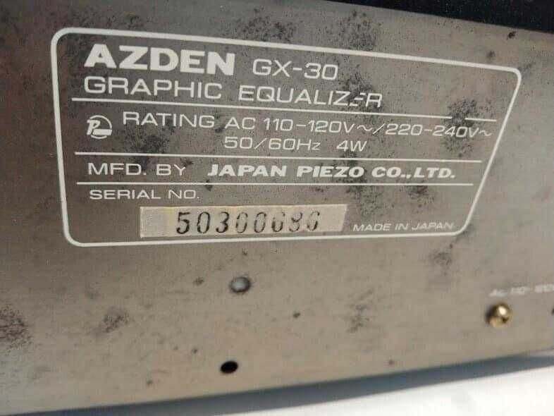 Equalizador AZDEN GX-30