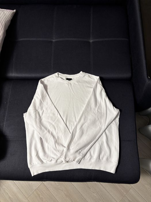 Світшот H&M оверсайз XL білий