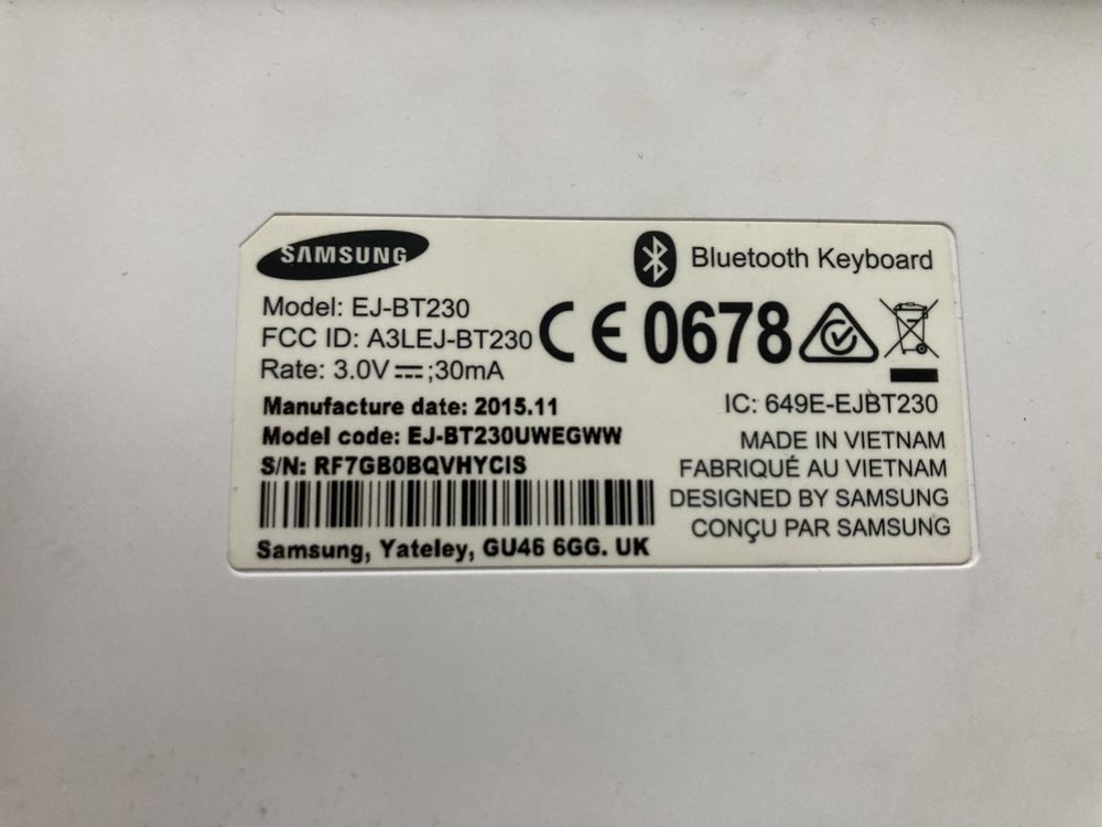 Klawiatura bluetooth Samsung EJ-BT230