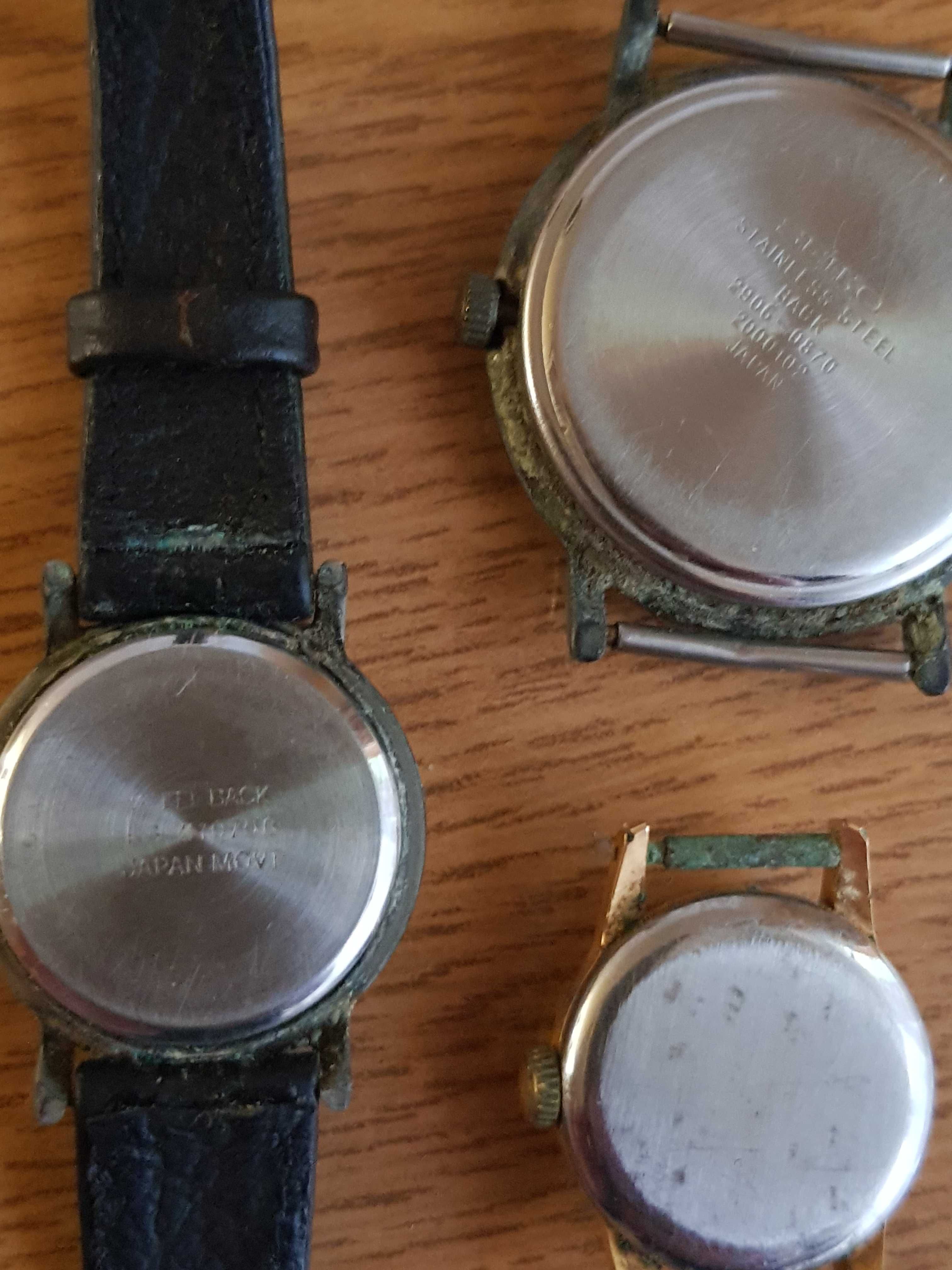 Zestaw - 3 stare zegarki (Seiko Japan) z lat 70 i 90-tych