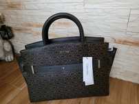 Torebka Damska Calvin Klein Brown Mono CK Code Tote