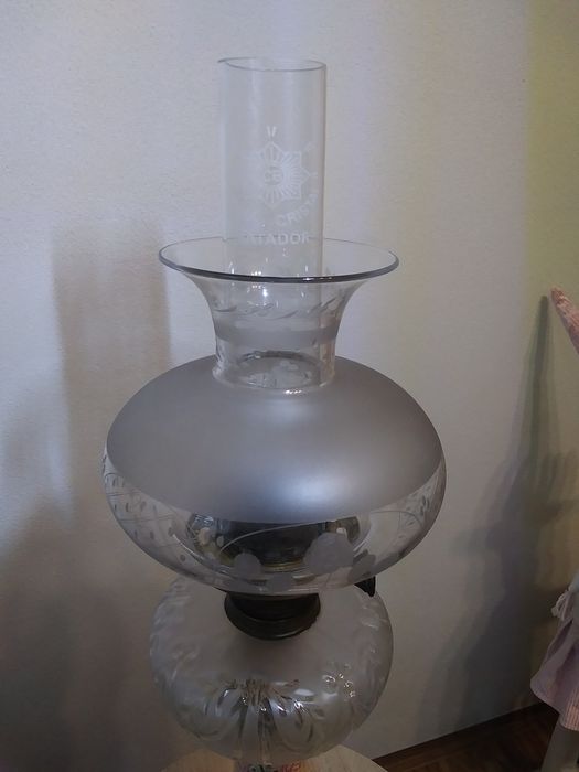 Lampa Naftowa stara majolika