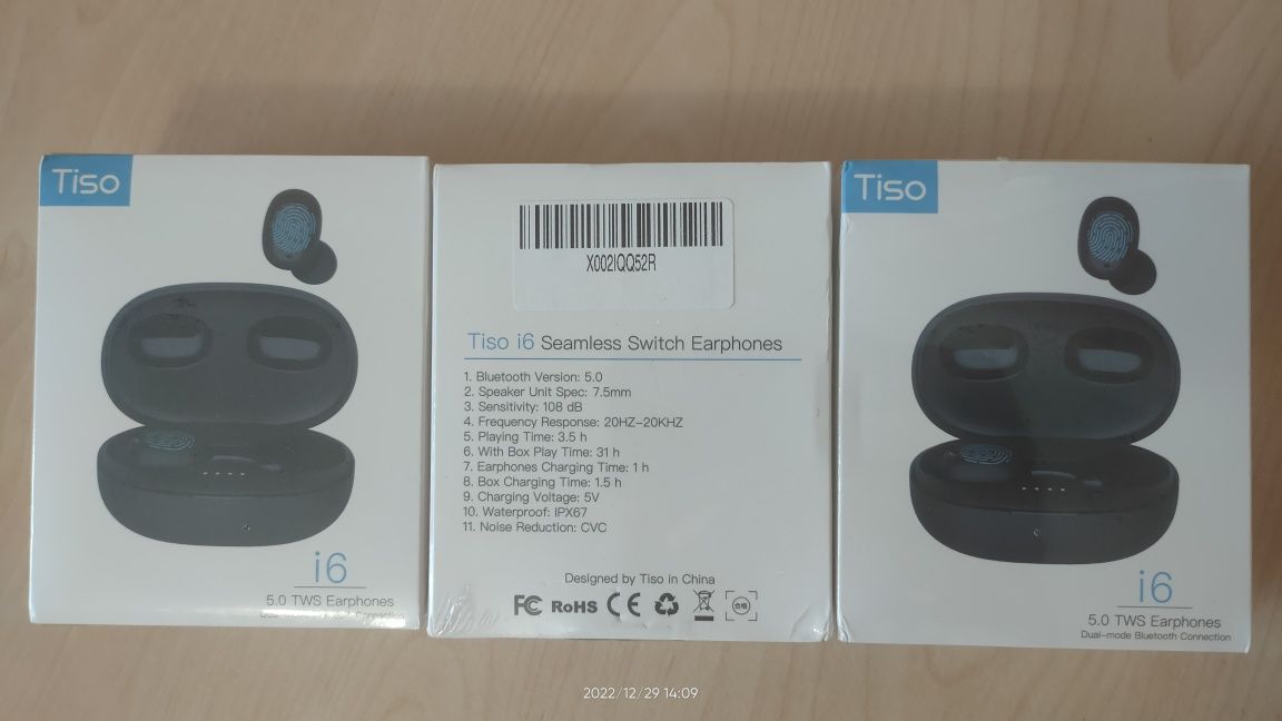 Tiso i6 бездротові навушники