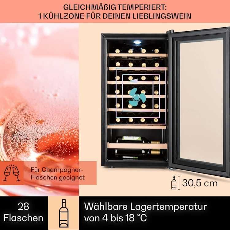 Холодильник для вина винный шкаф холодильник Klarstein Barossa 29 Uno