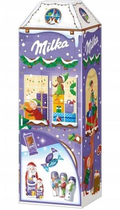 Milka 3D Kalendarz adwentowy domek Czekoladki