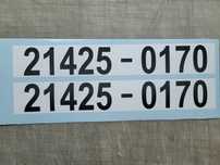 Naklejki Numer boczny Taxi Warszawa