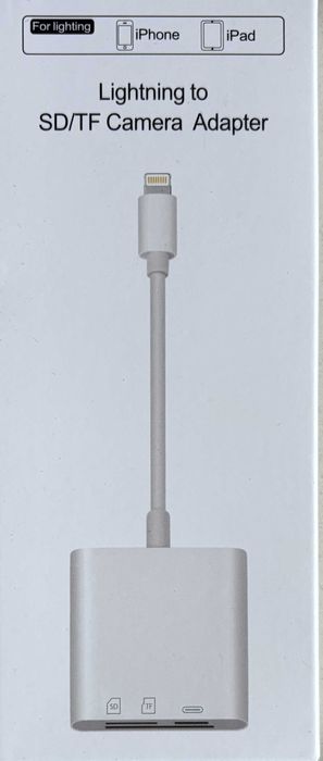 Adapter przejściówka Czytnik kart SD 3 w 1 do iPhone'a