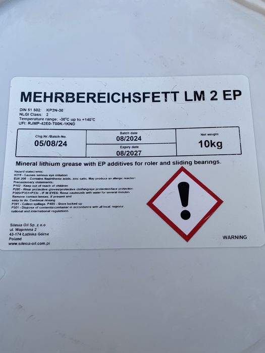 Літієве мастило 10кг польське літол смазка