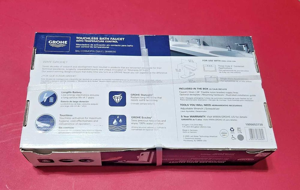 Сенсорний змішувач Grohe Bau Cosmopolitan E 36468000, нові гарантія