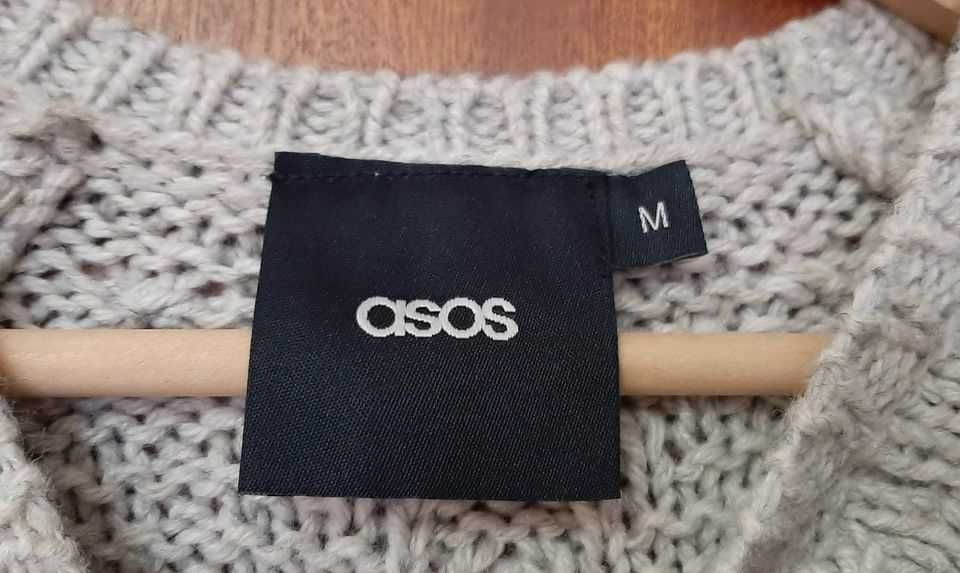 Camisola bege de malha grossa, ASOS