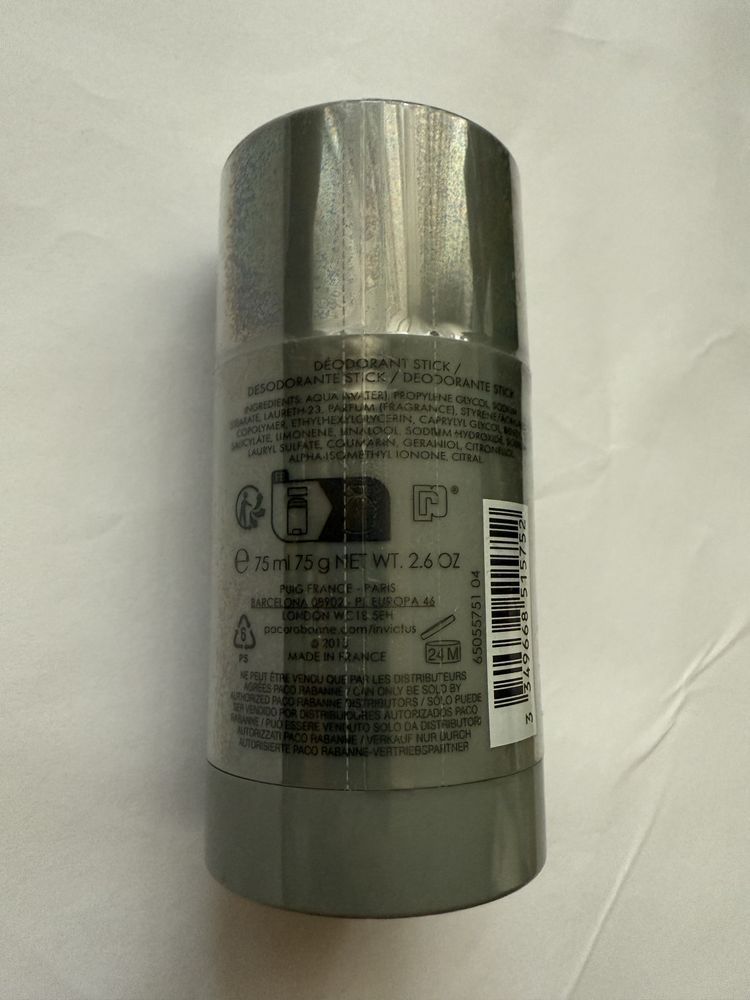 Sztyft Męski Paco Rabanne Invictus deodorant stick 75ml