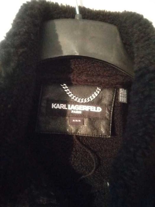 Kurtka Skórzana Karl Lagerfeld Aviator męska rozm M nowa