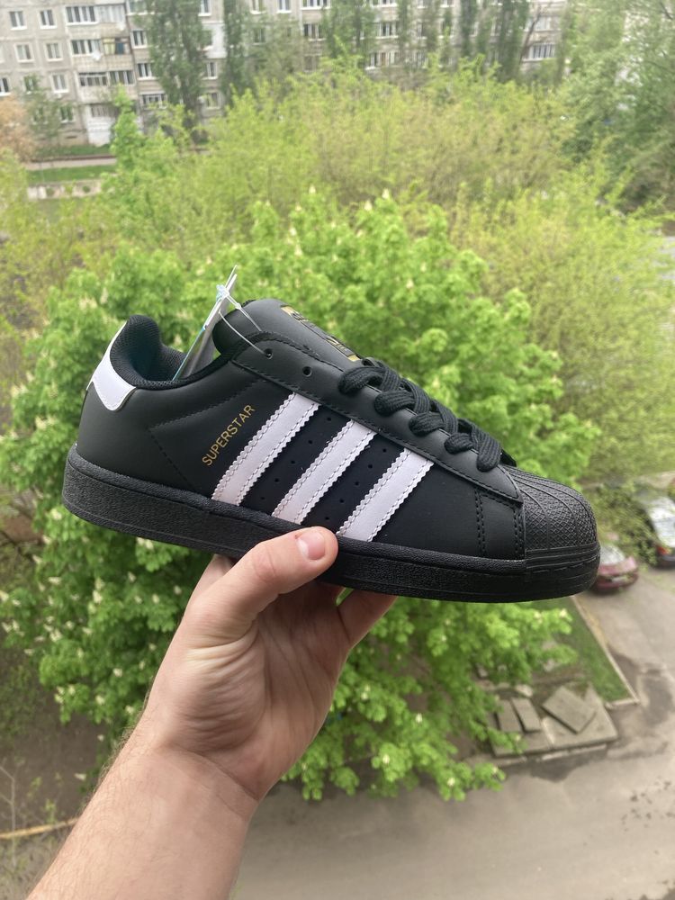 Знижка на хітові Adidas SUPERSTAR Black  36-44