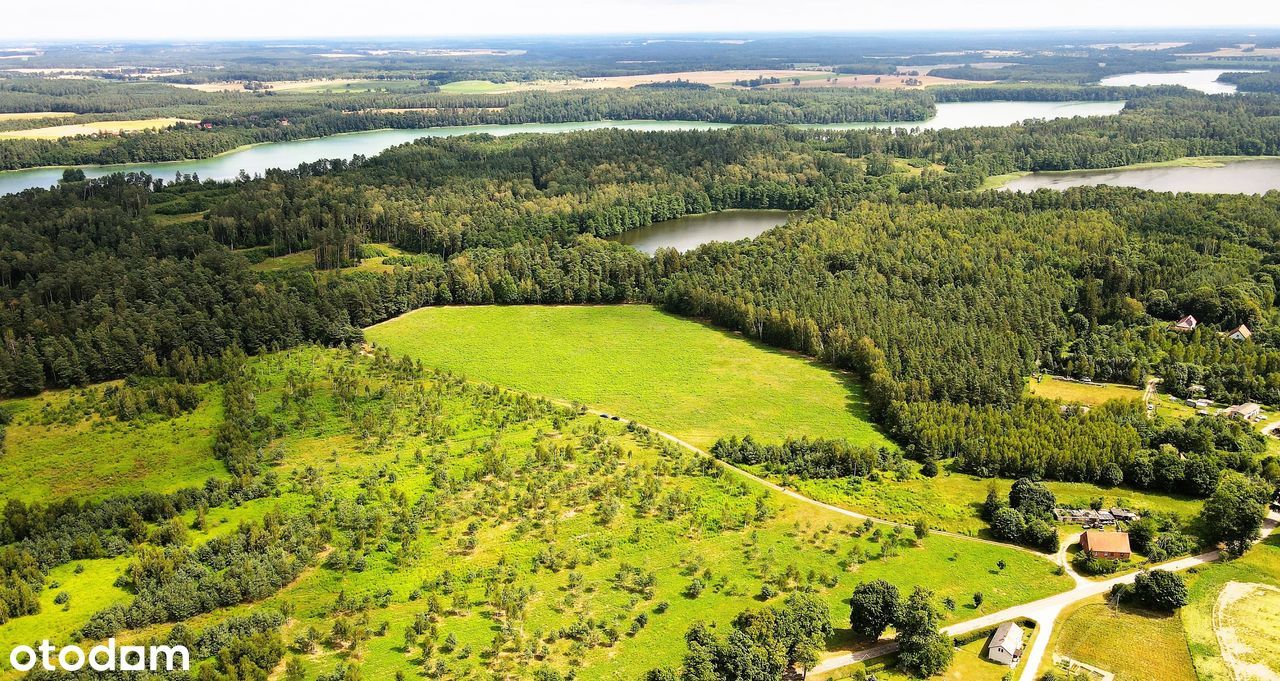 MAZURY Malownicze Działki bud z MPZP przy LESIE nad JEZIOREM_2h z W-wy
