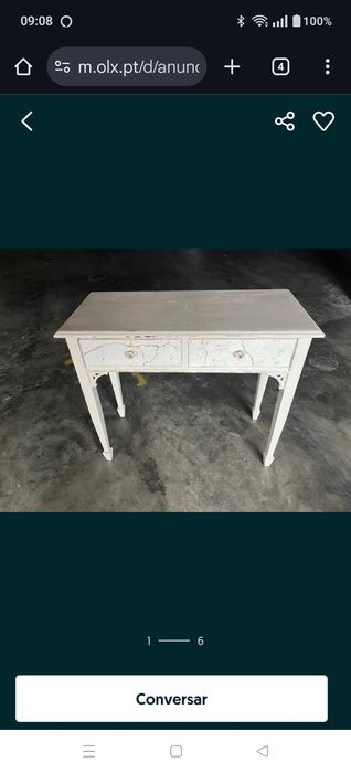 Mesa vintage de madeira