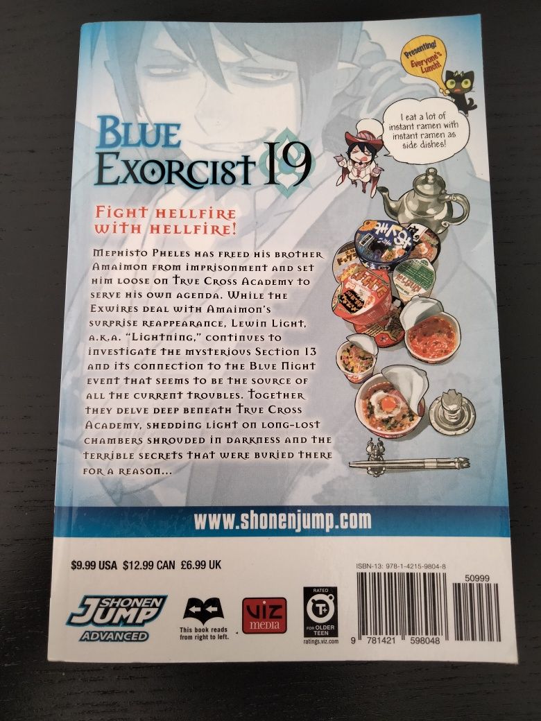 Mangá "Blue Exorcist" Vol. 19