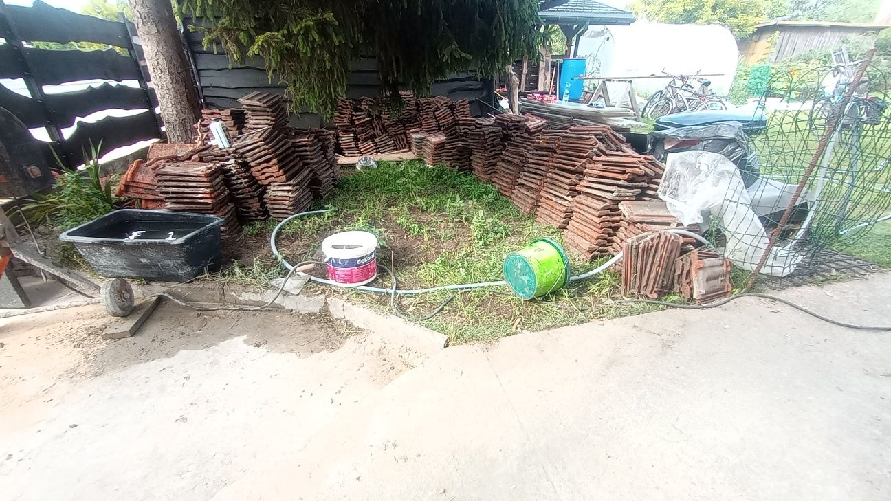 Dachówka Ceramiczna Niemiecka Stara Zabytkowa