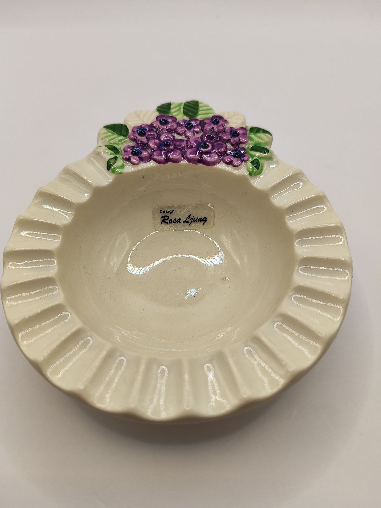 Miska miseczka ceramiczna Deco Szwecja Rosa Ljung sygnowana