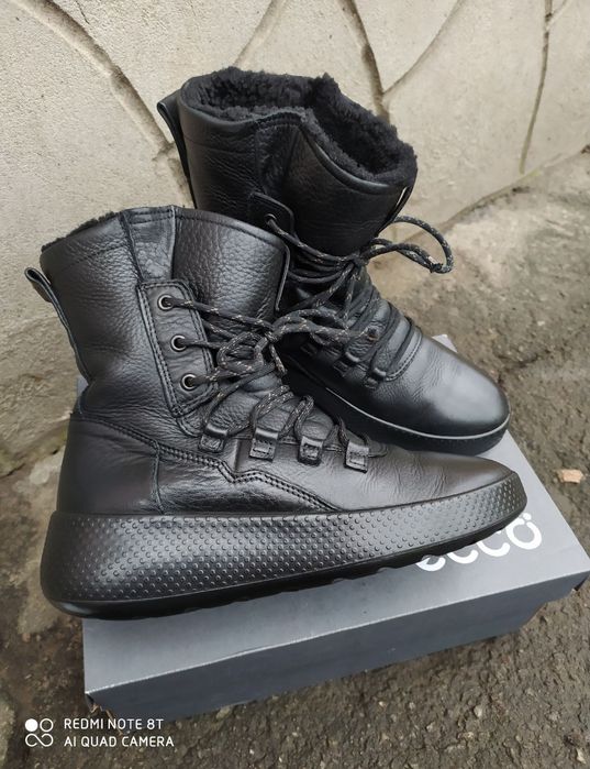 Ecco 38 ботинки жіночі зимові чоботи черевики сапоги зима взуття ессо