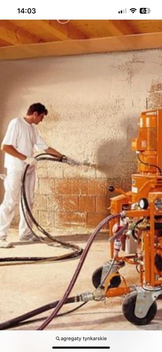 Tynki gipsowe i cementowo wapienne z agregatu. W branży od 25 lat