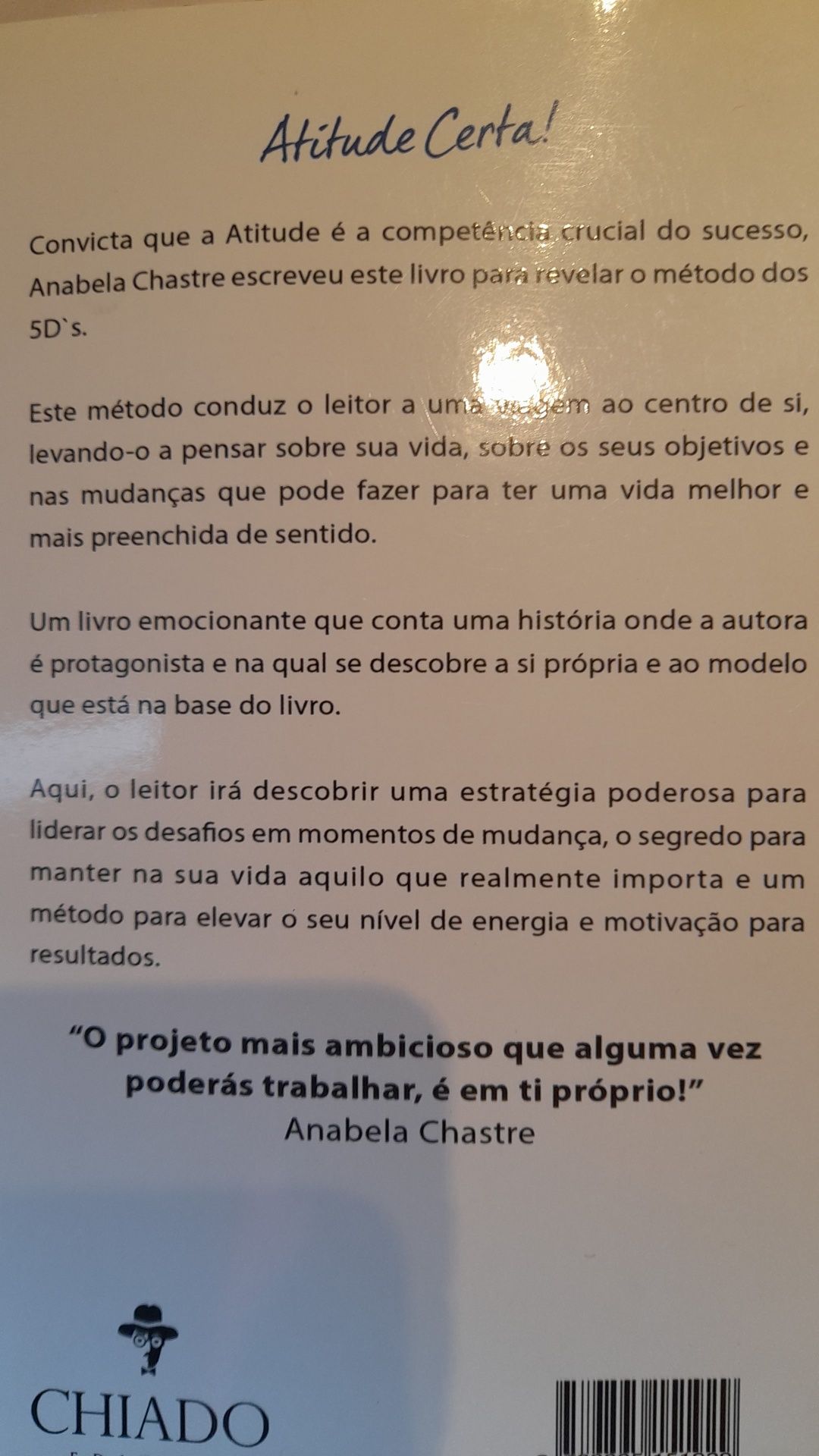 Livro de Anabela Chastre "Atitude Certa"