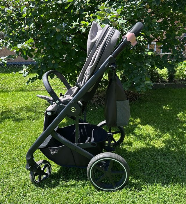 Uchwyty haczyki na torbę do wózka Cybex Priam Coya MATOWE z BLOKADĄ