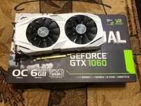 Відеокарта nvidia gtx 1060 6 gb asus dual робоча